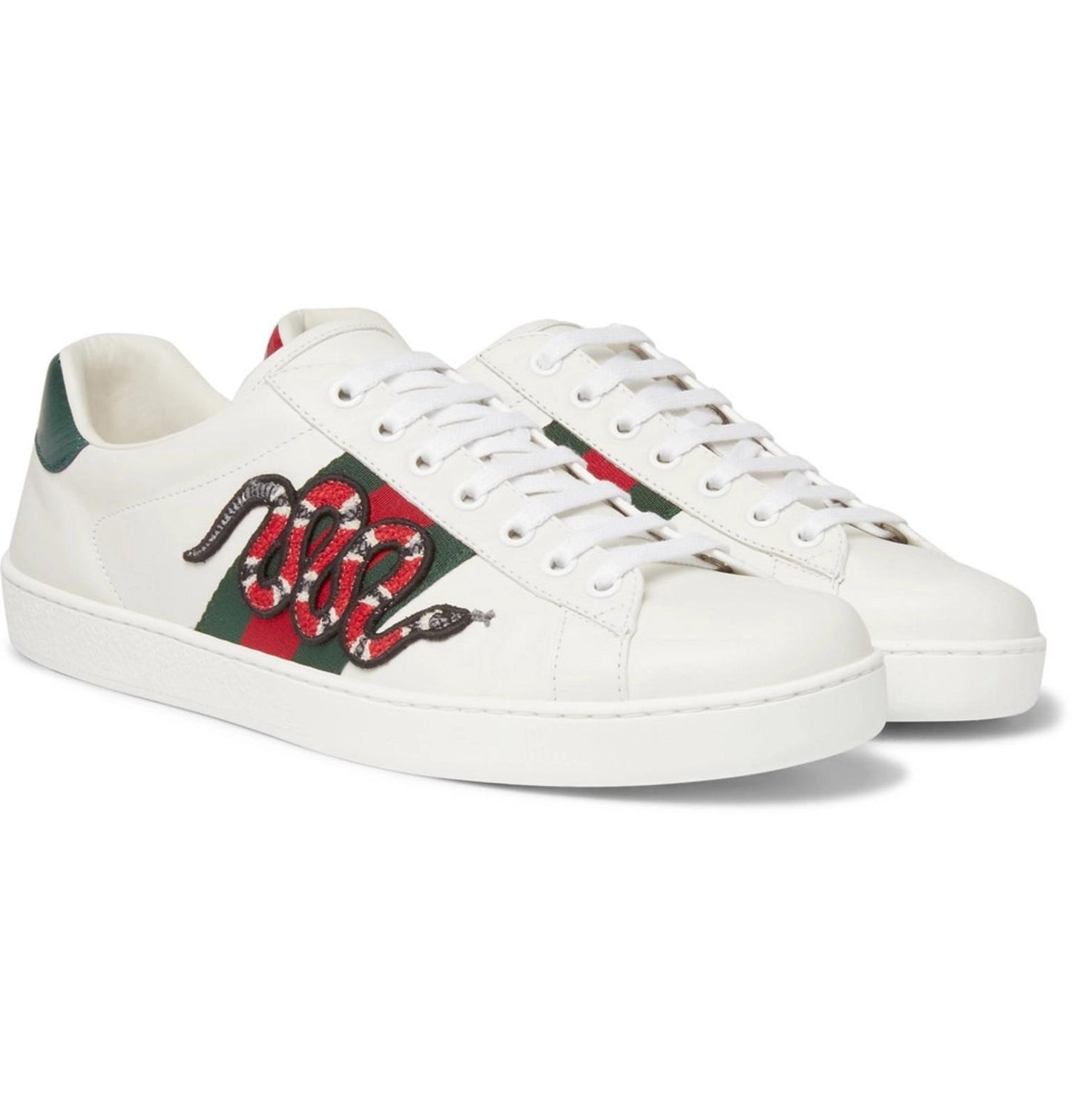 Gucci Ace Snake Sneakers White Edition