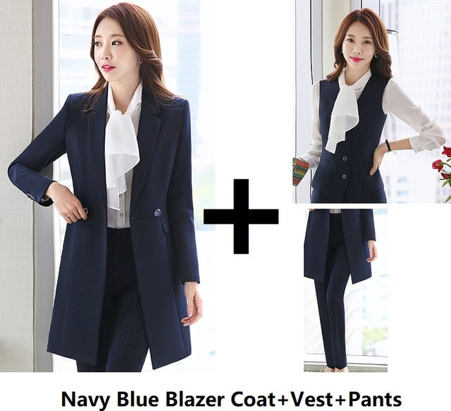 Long Windbreaker Blazer Business Suit