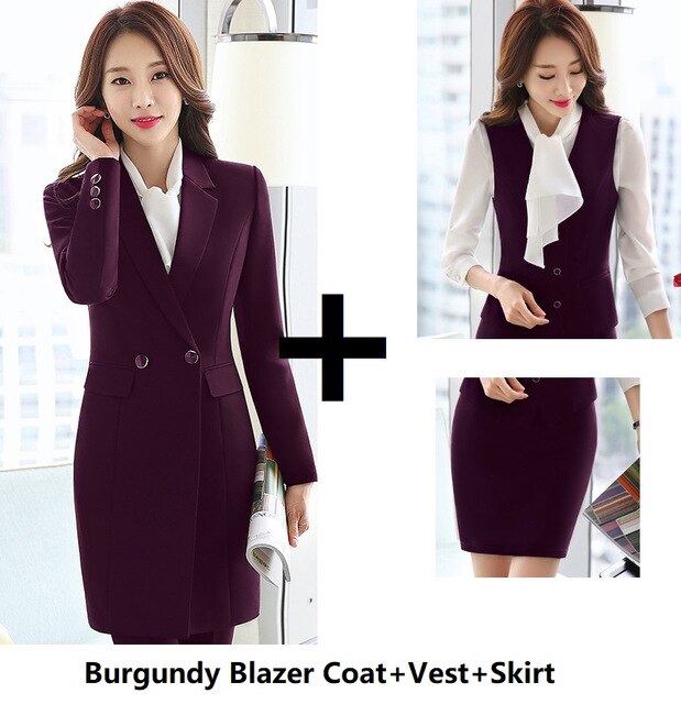 Long Windbreaker Blazer Business Suit