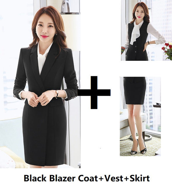 Long Windbreaker Blazer Business Suit