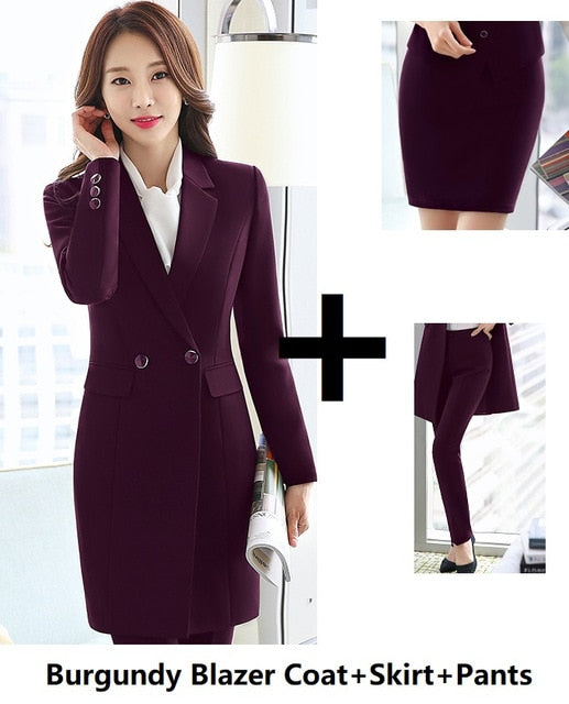 Long Windbreaker Blazer Business Suit