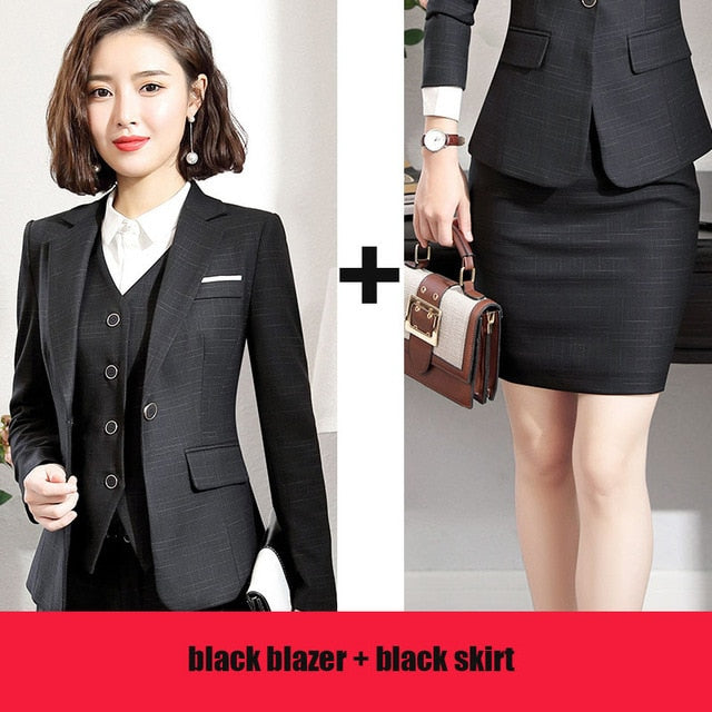 Slim Blazer and Pant Office Women