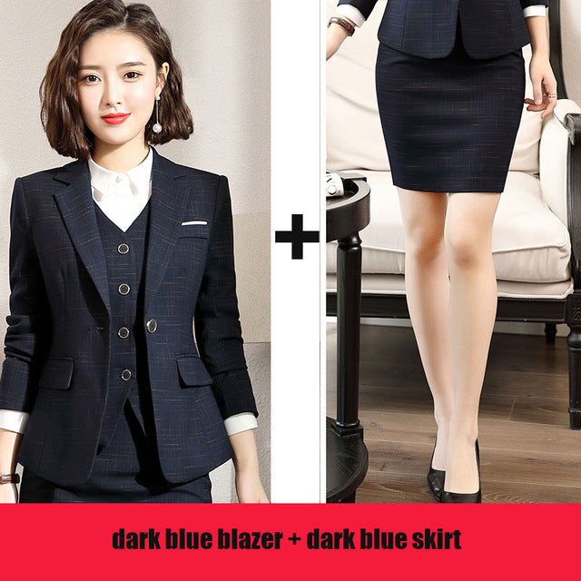 Slim Blazer and Pant Office Women