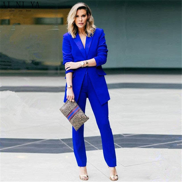 Blazer Business Suits with Pant Women New 2020