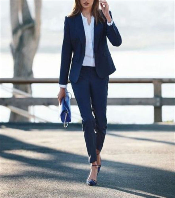 Blazer Business Suits with Pant Women New 2020