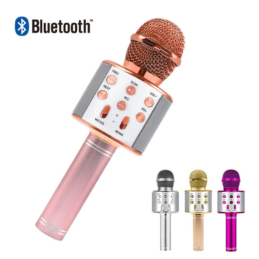 Wireless Bluetooth 3-In-1 Karaoke Mic Speaker