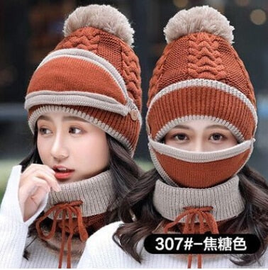 Women Winter Scarf Set