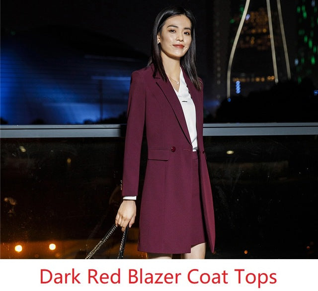 Long Windbreaker Blazer Business Suit