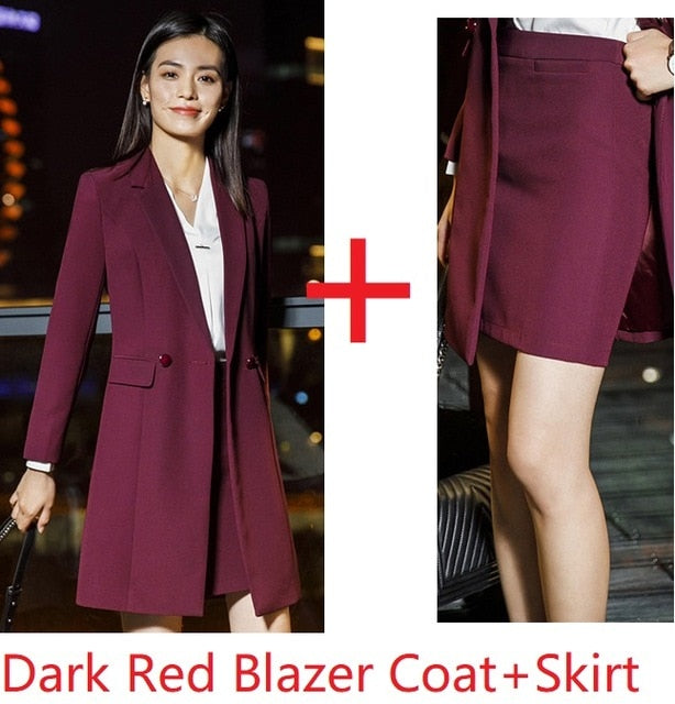 Long Windbreaker Blazer Business Suit