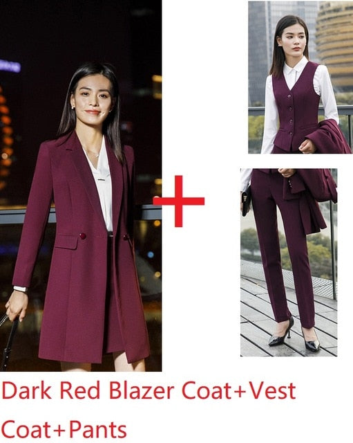 Long Windbreaker Blazer Business Suit