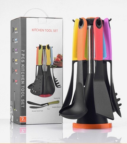 7pcs Carousel Kitchen Utensil Tool Set